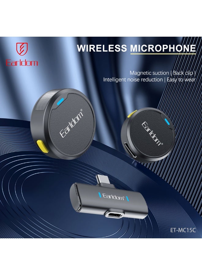 Earldom MC15C Wireless Microphone with Powerful Magnetic Attraction - Image 2